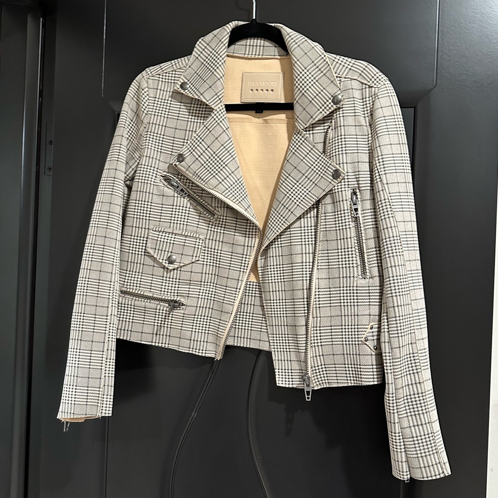 NWT BlankNyc Plaid Motorcycle Jacket